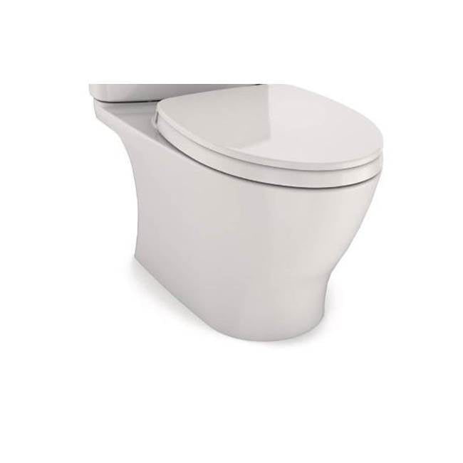TOTO - Nexus Two-Piece Elongated 1.28 GPF Universal Height Toilet Bowl Only with CEFIONTECT, WASHLET plus Ready, Colonial White - Colonial White