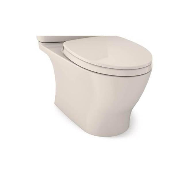 TOTO - Nexus Two-Piece Elongated 1.28 GPF Universal Height Toilet Bowl Only with CEFIONTECT, WASHLET plus Ready, Sedona Beige - Sedona Beige