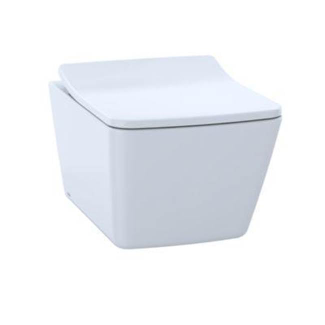 TOTO - SP WASHLET+ Wall-Hung Toilet Bowl 1.28 and 0.9 GPF with CEFIONTECT, Cotton White - CT449CFGT60#01 - Cotton White