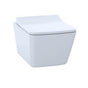 TOTO - SP WASHLET+ Wall-Hung Toilet Bowl 1.28 and 0.9 GPF with CEFIONTECT, Cotton White - CT449CFGT60#01 - Cotton White