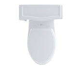 Toto Eco Clayton Two-Piece Elongated 1.28 Gpf Universal Height Toilet, Cotton White