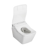 Toto Washlet+ Sp Wall-Hung Square-Shape Toilet With Sw Bidet Seat And Duofit In-Wall 1.28 And 0.9 Gpf Dual-Flush Tank System, Matte Silver