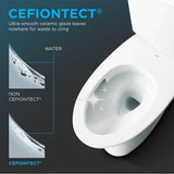 Toto Washlet+ Sp Wall-Hung Square-Shape Toilet With Sw Bidet Seat And Duofit In-Wall 1.28 And 0.9 Gpf Dual-Flush Tank System, Matte Silver