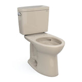 TOTO - Toto Drake  Two-Piece Elongated 1.6 Gpf Universal Height Tornado Flush Toilet With Cefiontect, Bone - Bone