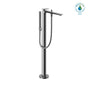 TOTO - Toto Za Single-Handle Free Standing Tub Filler With Handshower, Polished Chrome - Polished Chrome