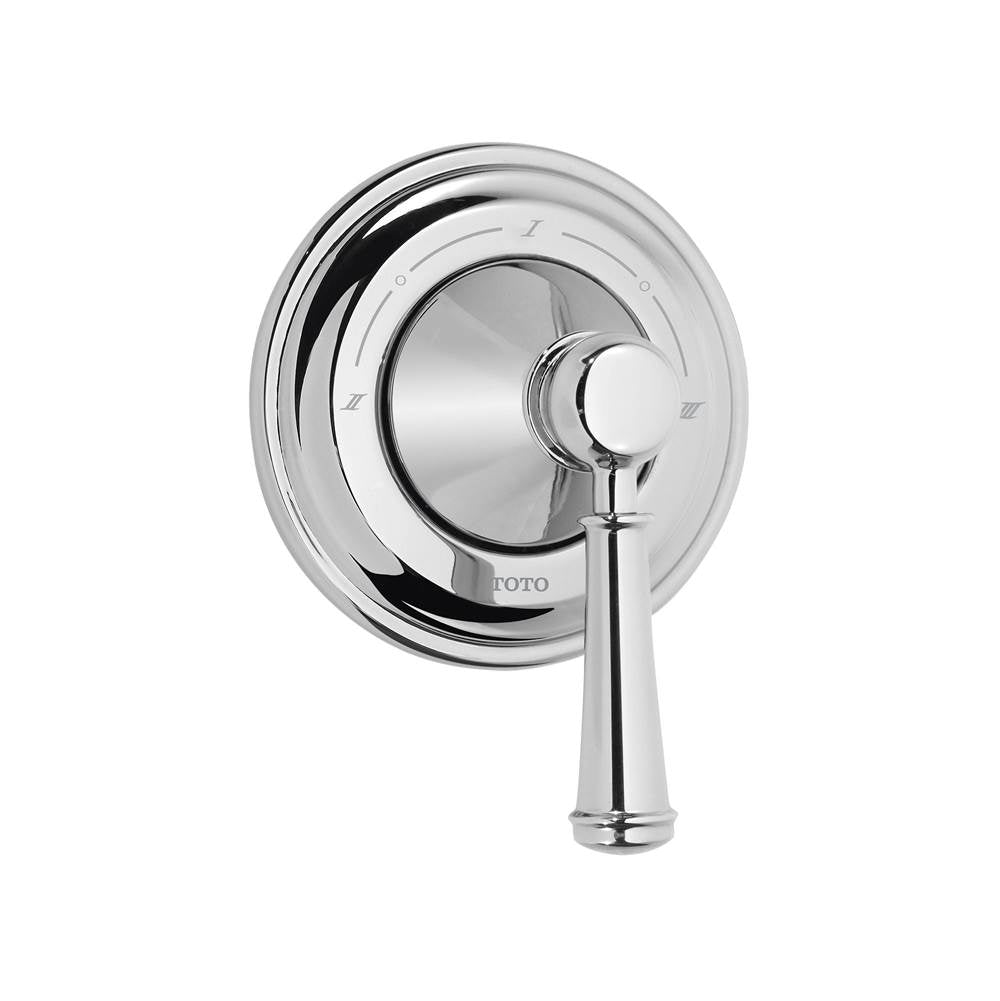 TOTO - Toto VivianE Lever Handle Three-Way Diverter Trim With Off, Polished Chrome - Polished Chrome