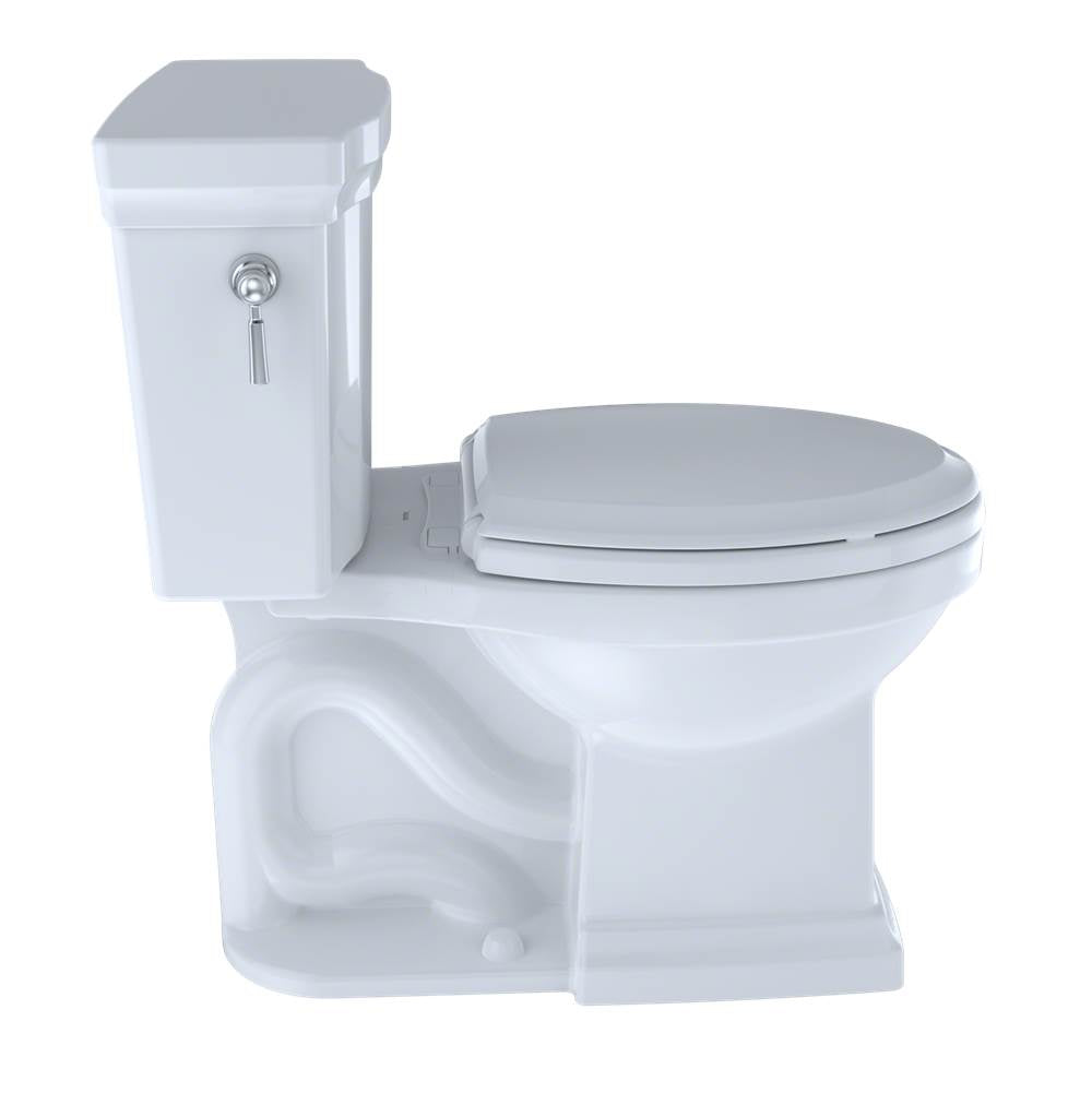 Toto Promenade II 1G Two-Piece Elongated 1.0 Gpf Universal Height Toilet With Cefiontect And Right-Hand Trip Lever, Cotton White