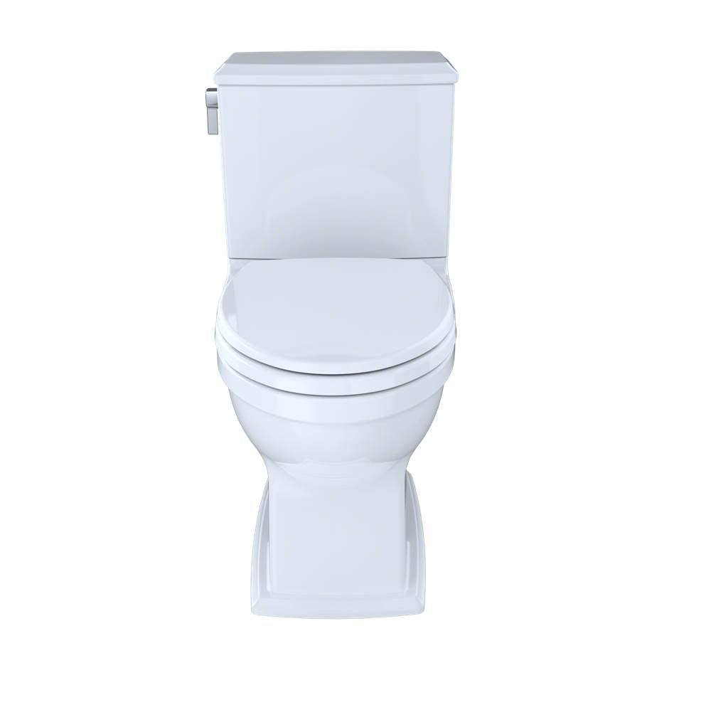 Toto Connelly Two-Piece Elongated Dual-Max 1.28 And 0.9 Gpf Universal Height Toilet With Cefiontect And Right Lever, Colonial White
