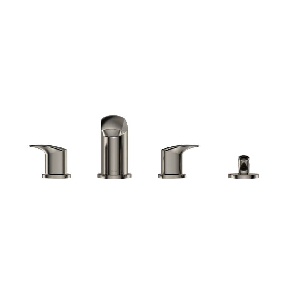 Toto Gm Two-Handle Deck-Mount Roman Tub Filler Trim With Handshower, Brushed Nickel