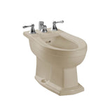 TOTO - Toto Clayton Deck Mount Vertical Spray Flushing Rim Bidet, Bone - Bone