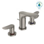 TOTO - Toto Go Series 1.2 Gpm Two Handle Widespread Bathroom Sink Faucet With Drain Assembly, Brushed Nickel - Brushed Nickel