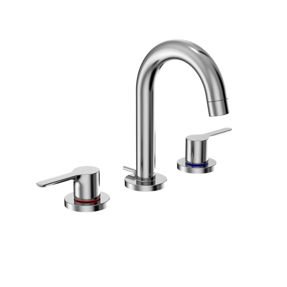 Toto Lb Series Two Handle Widespread 1.2 Gpm Bathroom Sink Faucet With Drain Assembly, Polished Chrome