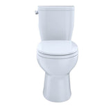 Toto EntradaE Two-Piece Round 1.28 Gpf Universal Height Toilet, Cotton White