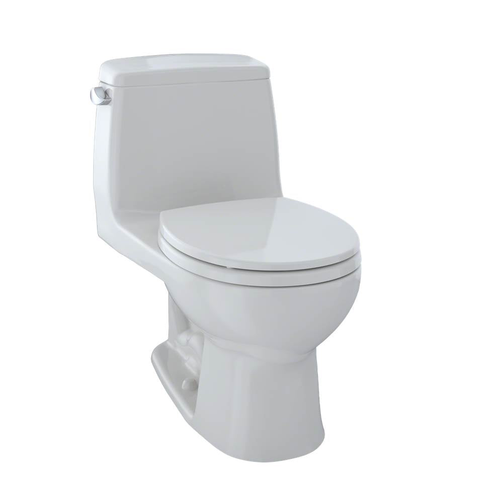 TOTO Eco UltraMax One-Piece Round Bowl 1.28 GPF Toilet, Cotton White