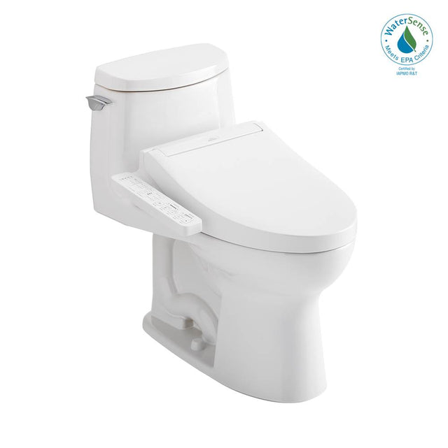TOTO - Toto Washlet+ Ultramax II 1G One-Piece Elongated 1.0 Gpf Toilet And Washlet+ C2 Bidet Seat, Cotton White - Cotton White