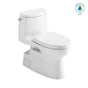TOTO - TOTO Carlyle II 1G One-Piece Elongated 1.0 GPF Universal Height Toilet with CEFIONTECT and SS124 SoftClose Seat, WASHLET+ Ready, Cotton White - Cotton White
