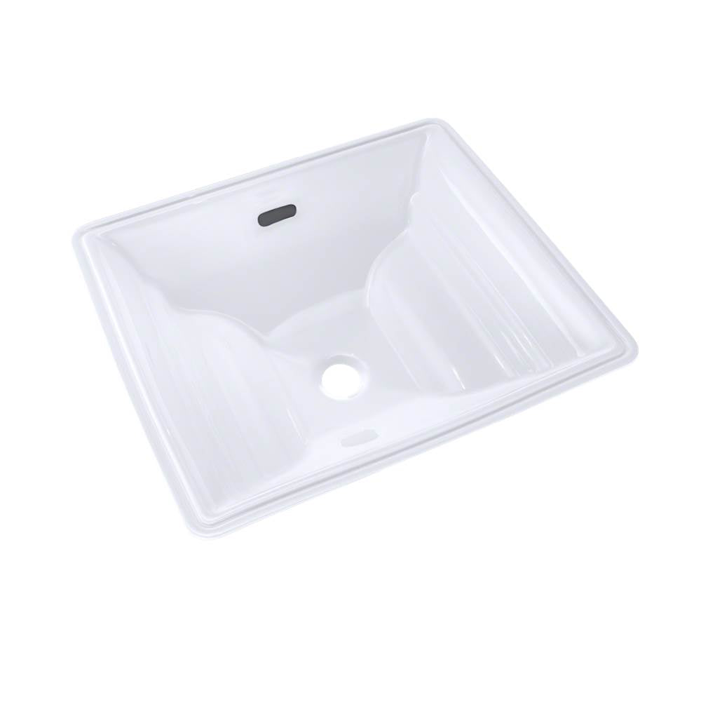 TOTO - Toto Aimes Rectangular Undermount Bathroom Sink With Cefiontect, Cotton White - Cotton White