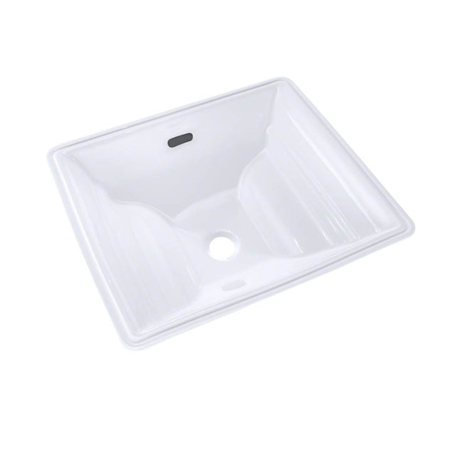 TOTO - Toto Aimes Rectangular Undermount Bathroom Sink With Cefiontect, Cotton White - Cotton White