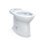 TOTO - Toto Drake Elongated Universal Height Tornado Flush Toilet Bowl With Cefiontect, Washlet+ Ready, Cotton White - Cotton White