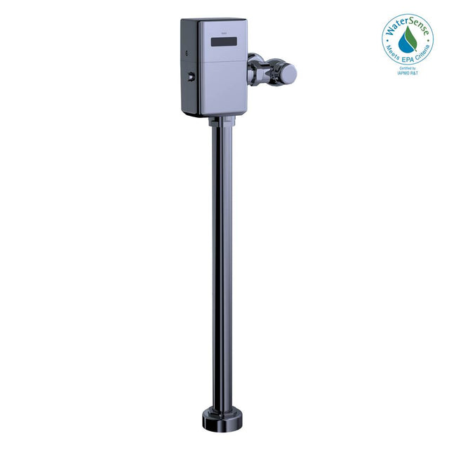 TOTO - ECOPOWER Touchless 1.0 GPF High-Efficiency Toilet Flushometer Valve for Top Spud with 24 Inch Vacuum Breaker Set, Polished Chrome - Polished Chrome