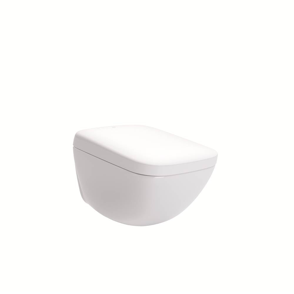 TOTO - TOTO NEOREST WX2E Dual Flush 1.2 or 0.8 GPF Wall-Hung Toilet with Integrated Bidet Seat and ACTILIGHT, Cotton White - Cotton White