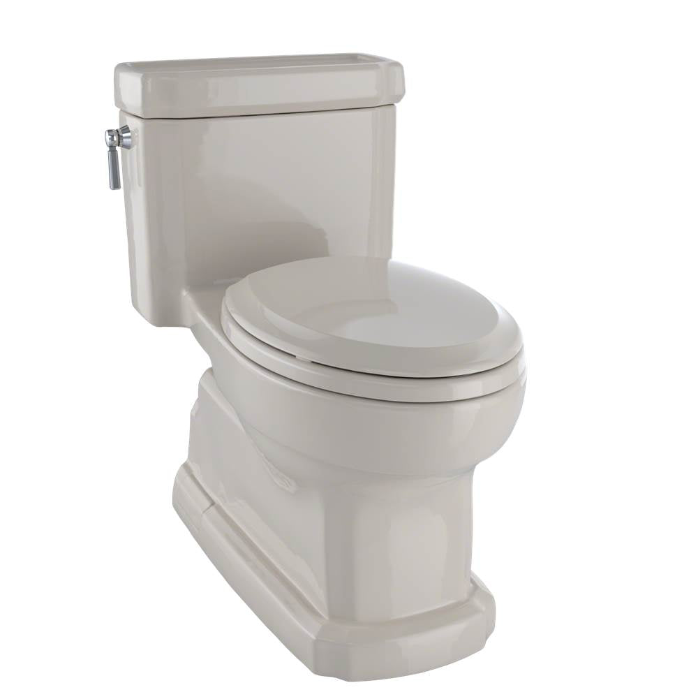 TOTO - TOTO Eco Guinevere Elongated 1.28 GPF Universal Height Skirted Toilet with CEFIONTECT and SoftClose Seat, Bone - Bone