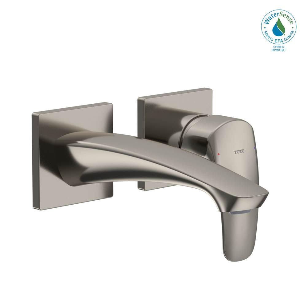 TOTO - Toto Gm 1.2 Gpm Wall-Mount Single-Handle Bathroom Faucet With Comfort Glide Technology, Polished Nickel - Polished Nickel