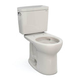 TOTO - Toto Drake Two-Piece Round 1.6 Gpf Universal Height Tornado Flush Toilet With Cefiontect, Sedona Beige - Sedona Beige