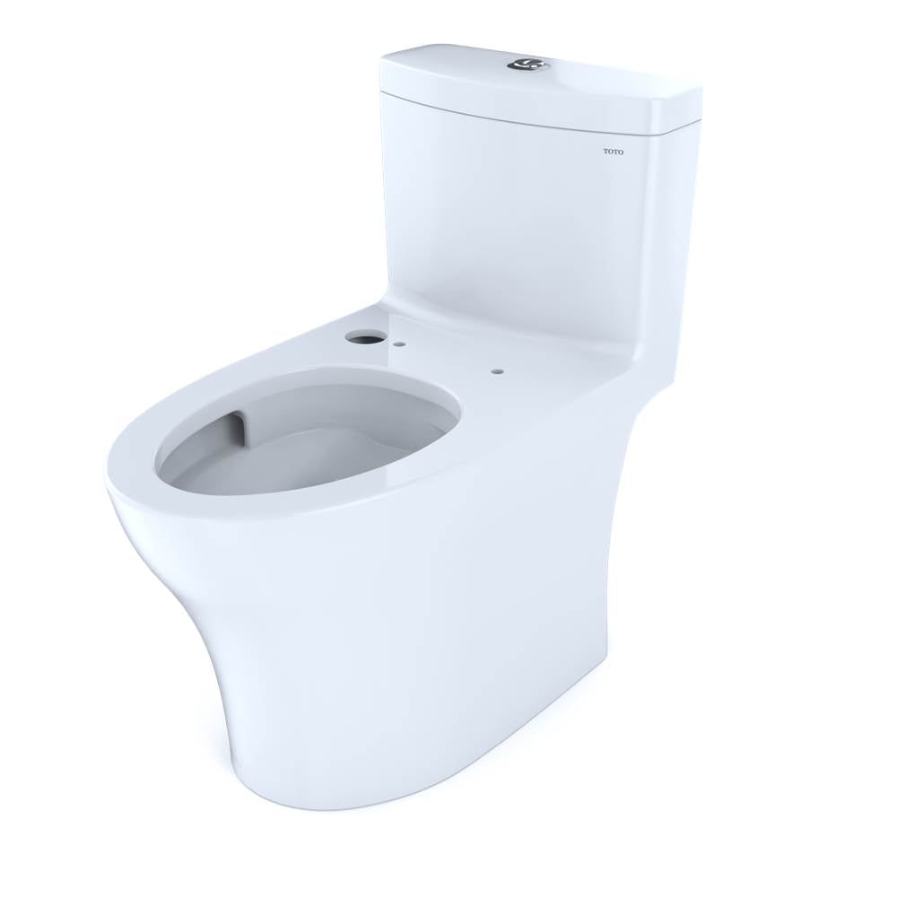 Aquia IV One-Piece Elongated Dual Flush 1.28 and 0.8 GPF WASHLET+ and Auto Flush Ready Toilet with CEFIONTECT, Cotton White