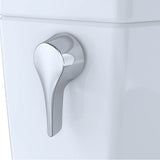Toto Drake II 1G Two-Piece Elongated 1.0 Gpf Universal Height Toilet With Cefiontect And Right-Hand Trip Lever, Cotton White