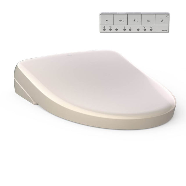TOTO - S7A Washlet Auto Contemp Lid Sedona Beige Elongated - Sedona Beige