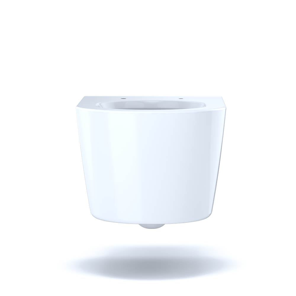 Toto Rp Wall-Hung Contemporary D-Shape Dual Flush 1.28 And 0.9 Gpf Toilet With Cefiontect, Cotton White