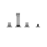 Toto Gc Two-Handle Deck-Mount Roman Tub Filler Trim With Handshower, Brushed Nickel