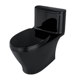 TOTO Nexus One-Piece Elongated 1.28 GPF Universal Height Toilet with SS124 SoftClose Seat, WASHLET+ Ready, Ebony
