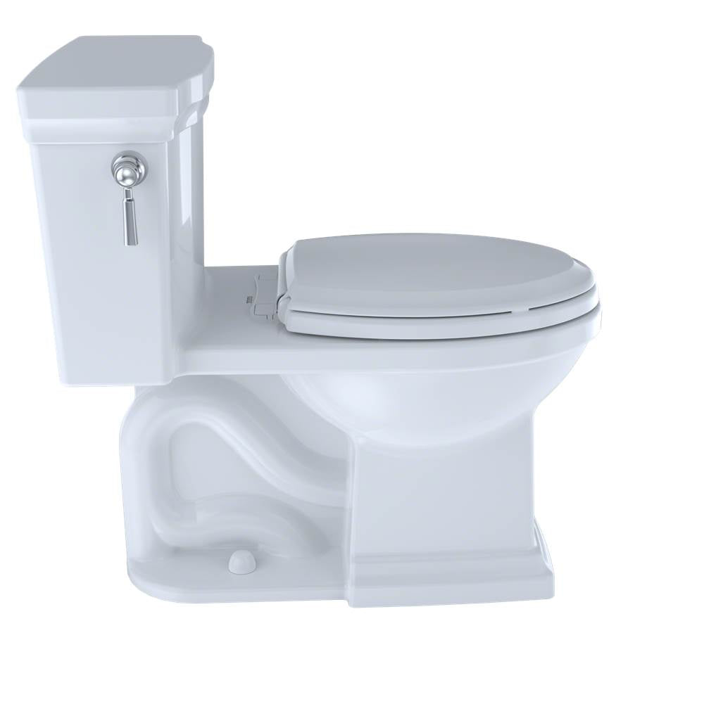 TOTO Promenade II One-Piece Elongated 1.28 GPF Universal Height Toilet, Ebony