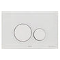 TOTO - Toto  Round Push Button Plate For Neorest In-Wall Tank Unit, White Glass - White