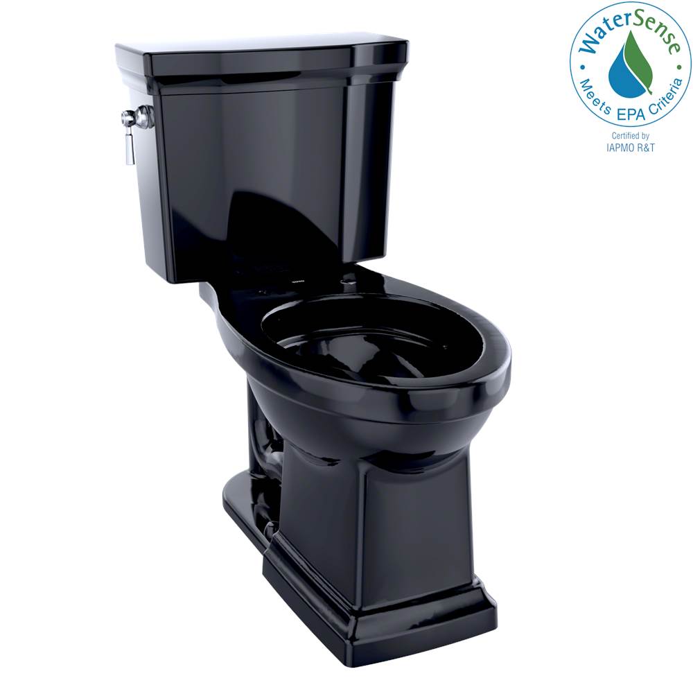 TOTO - Toto Promenade II Two-Piece Elongated 1.28 Gpf Universal Height Toilet, Ebony - Ebony