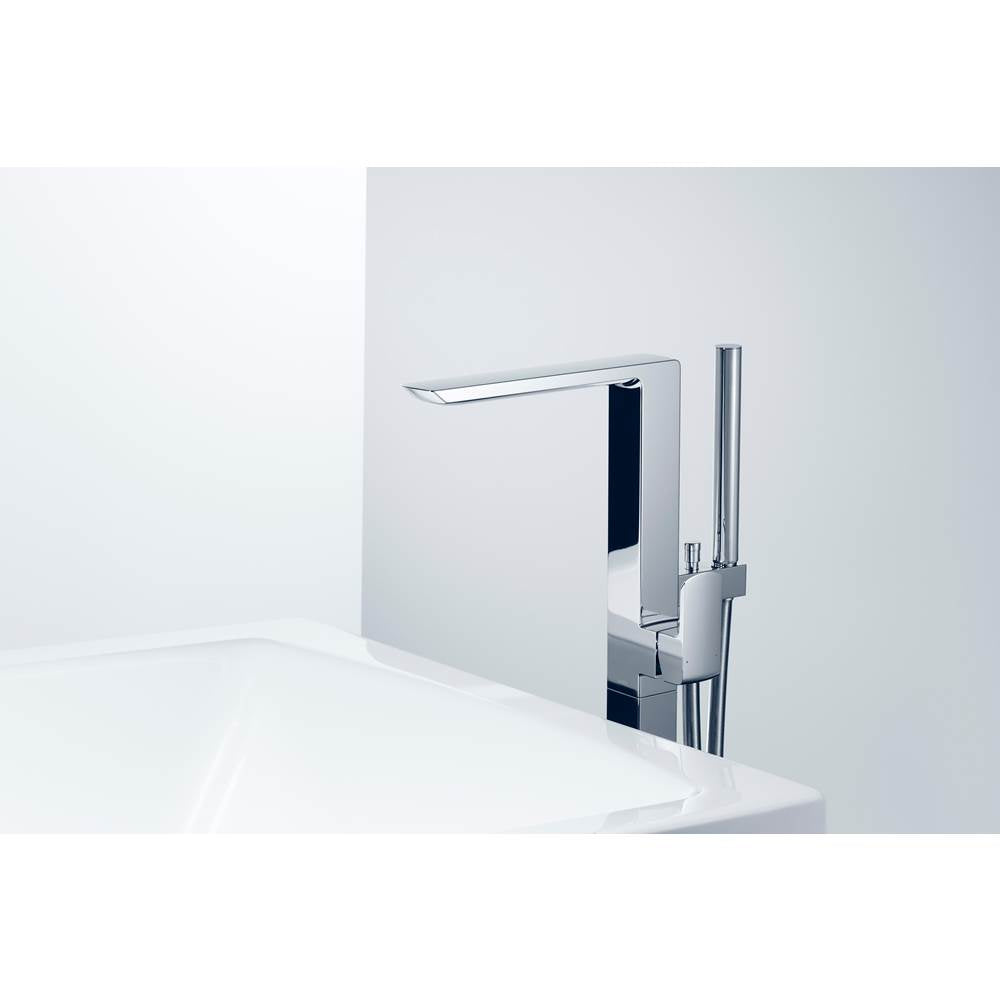 Toto Gr Single-Handle Freestanding Tub Filler Faucet With Handshower, Brushed Nickel