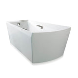 TOTO - Acrylic Soiree Freestanding Soaker - Cotton Cp Grab Bars - Cotton White
