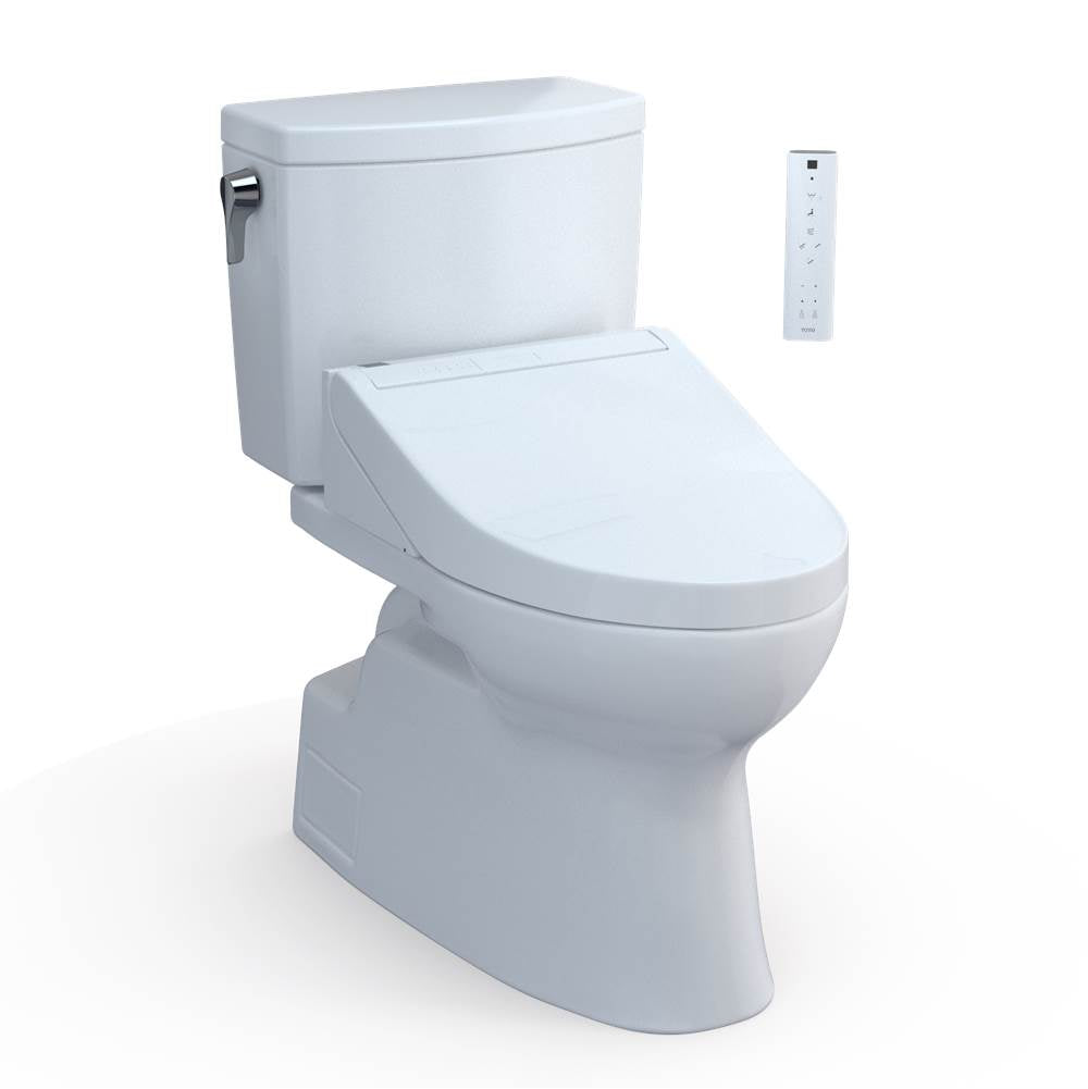 TOTO - Toto Washlet+ Vespin II 1G Two-Piece Elongated 1.0 Gpf Toilet And Washlet+ C5 Bidet Seat, Cotton White - Cotton White