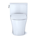 TOTO Nexus Two-Piece Elongated 1.28 GPF Universal Height Toilet with CEFIONTECT and SS234 SoftClose Seat, WASHLET+ Ready, Cotton White