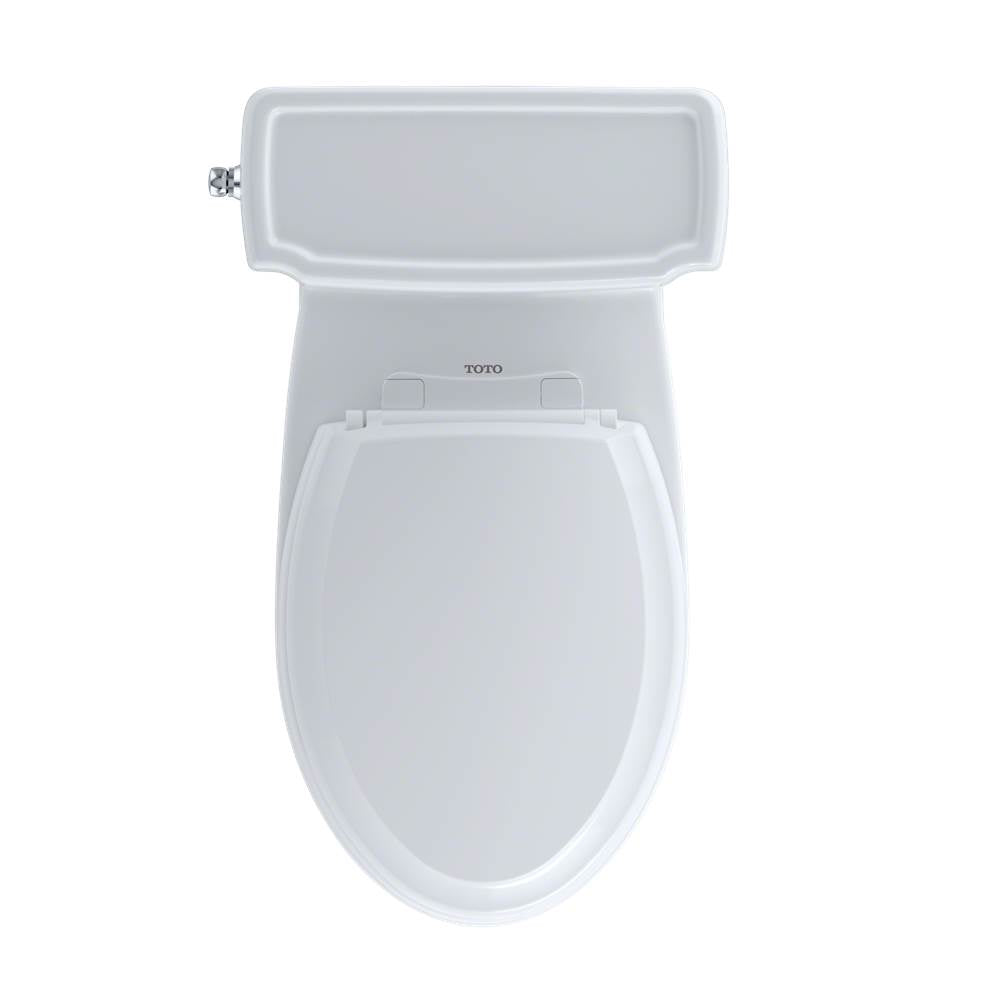 TOTO Eco Guinevere Elongated 1.28 GPF Universal Height Skirted Toilet with SoftClose Seat, Ebony