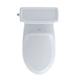 TOTO Eco Guinevere Elongated 1.28 GPF Universal Height Skirted Toilet with SoftClose Seat, Ebony