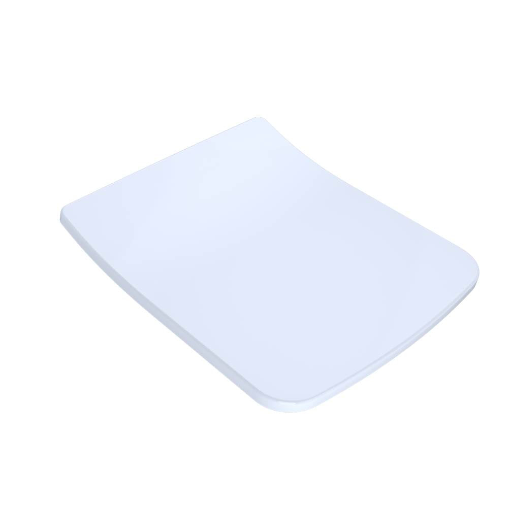 TOTO - TOTO SoftClose Slim Square Seat and Lid for SP Wall-Hung Toilet, Cotton White - Cotton White