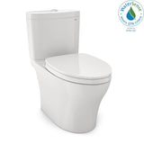 TOTO - TOTO Aquia IV WASHLET+ Two-Piece Elongated Dual Flush 1.28 and 0.9 GPF Toilet with CEFIONTECT, Colonial White - Colonial White
