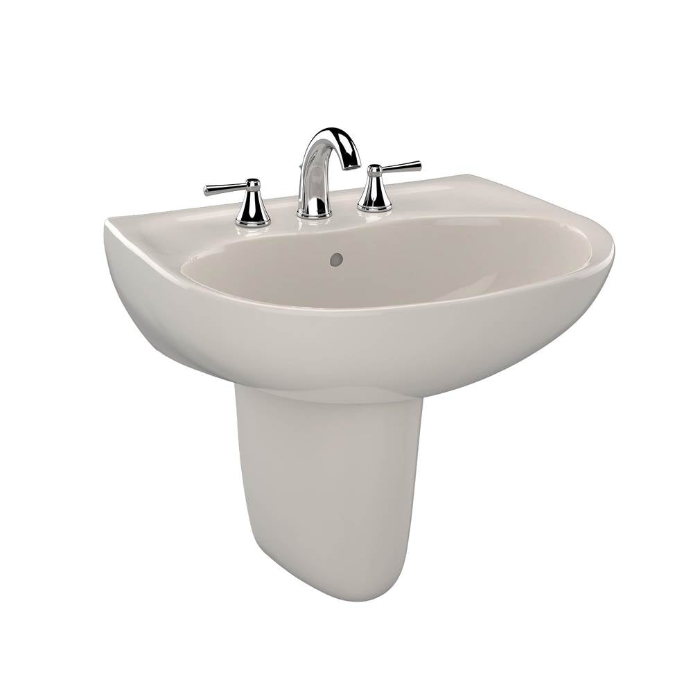 TOTO - Toto Supreme Oval Wall-Mount Bathroom Sink With Cefiontect And Shroud For 4 Inch Center Faucets, Sedona Beige - Sedona Beige