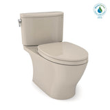 TOTO - TOTO Nexus Two-Piece Elongated 1.28 GPF Universal Height Toilet with CEFIONTECT and SS124 SoftClose Seat, WASHLET+ Ready, Bone - Bone