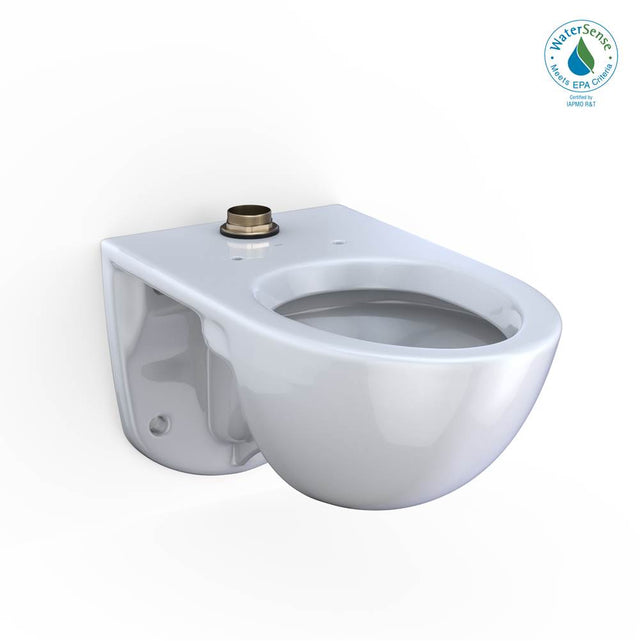 TOTO - TORNADO FLUSH Commercial Flushometer Wall-Mounted Toilet with CEFIONTECT, Elongated,  Cotton White - Cotton White