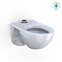 TOTO - TORNADO FLUSH Commercial Flushometer Wall-Mounted Toilet with CEFIONTECT, Elongated,  Cotton White - Cotton White
