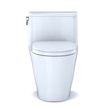 TOTO Nexus One-Piece Elongated 1.28 GPF Universal Height Toilet with CEFIONTECT and SS124 SoftClose Seat, WASHLET+ Ready, Cotton White